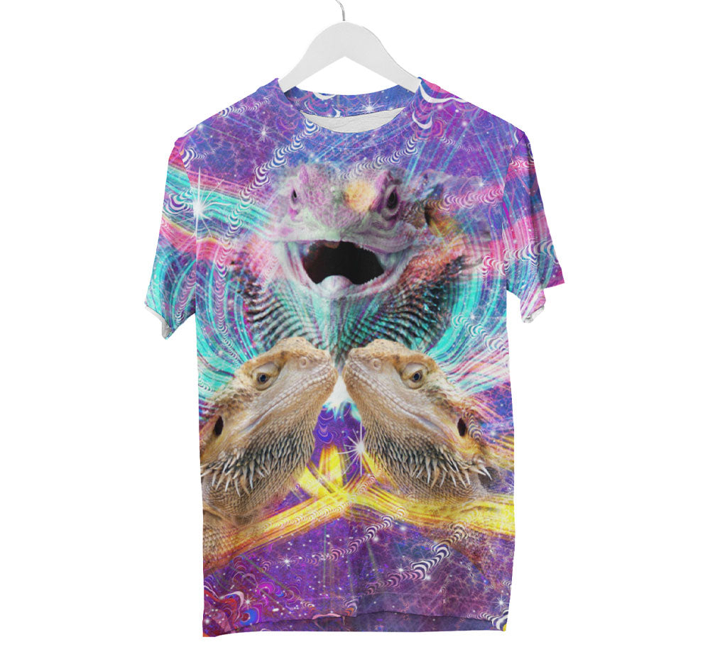 Trippy Bearded Dragon Shirt | AOP 3D Tee Shirts