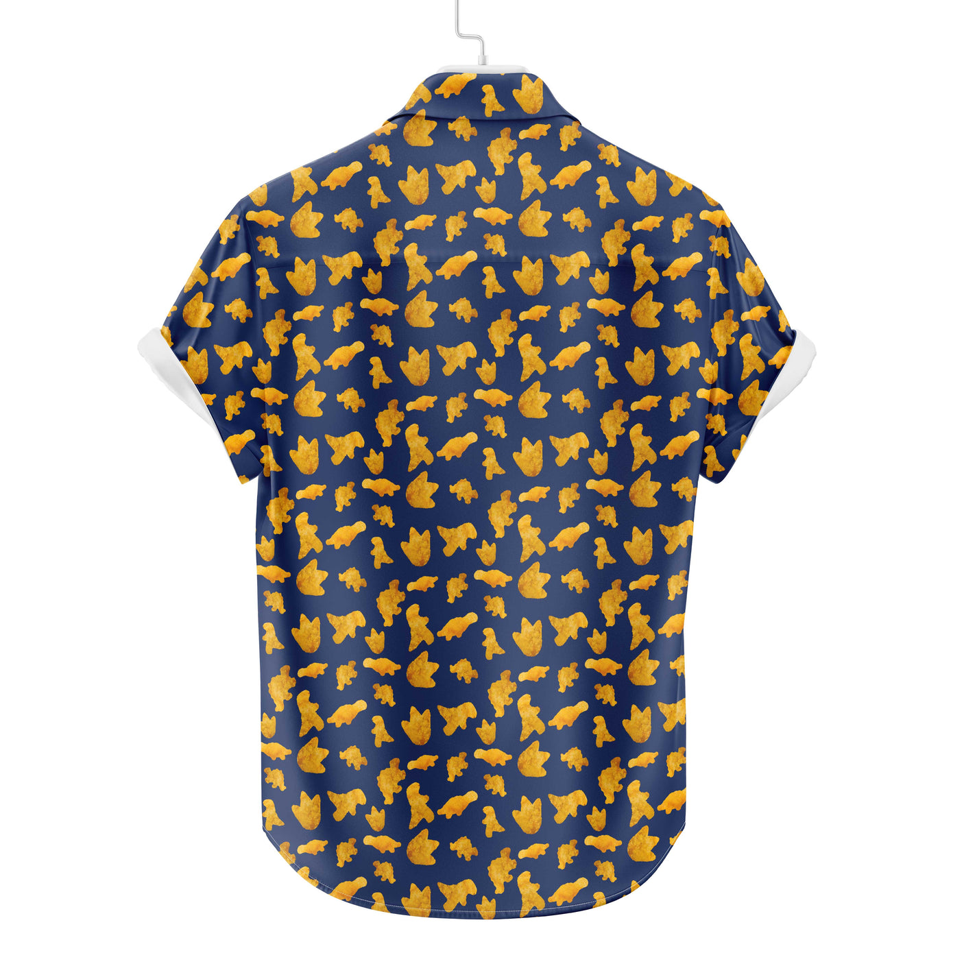Dinosaurier Chicken Nuggets Hawaiihemd | Button Up Down Hemd