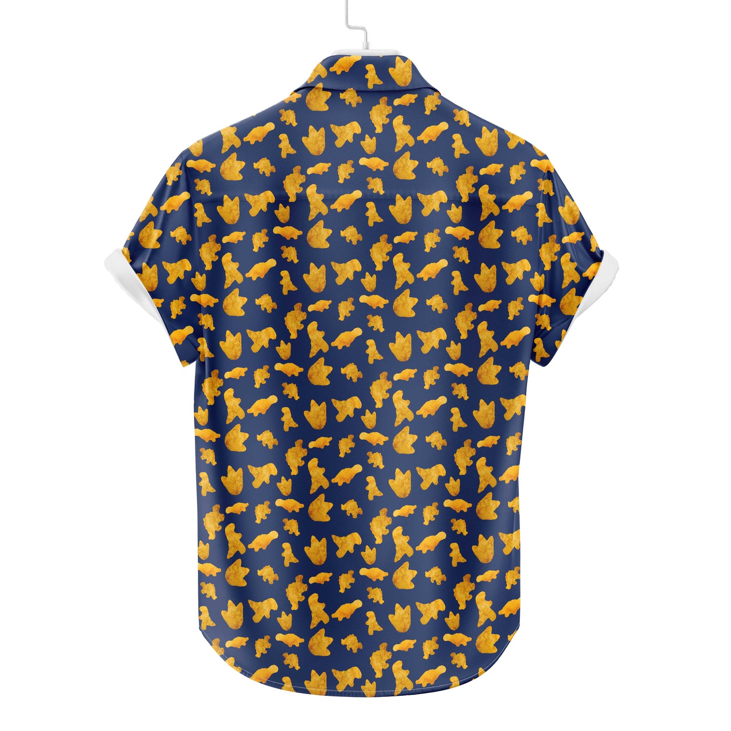 Dinosaurier Chicken Nuggets Hawaiihemd | Button Up Down Hemd