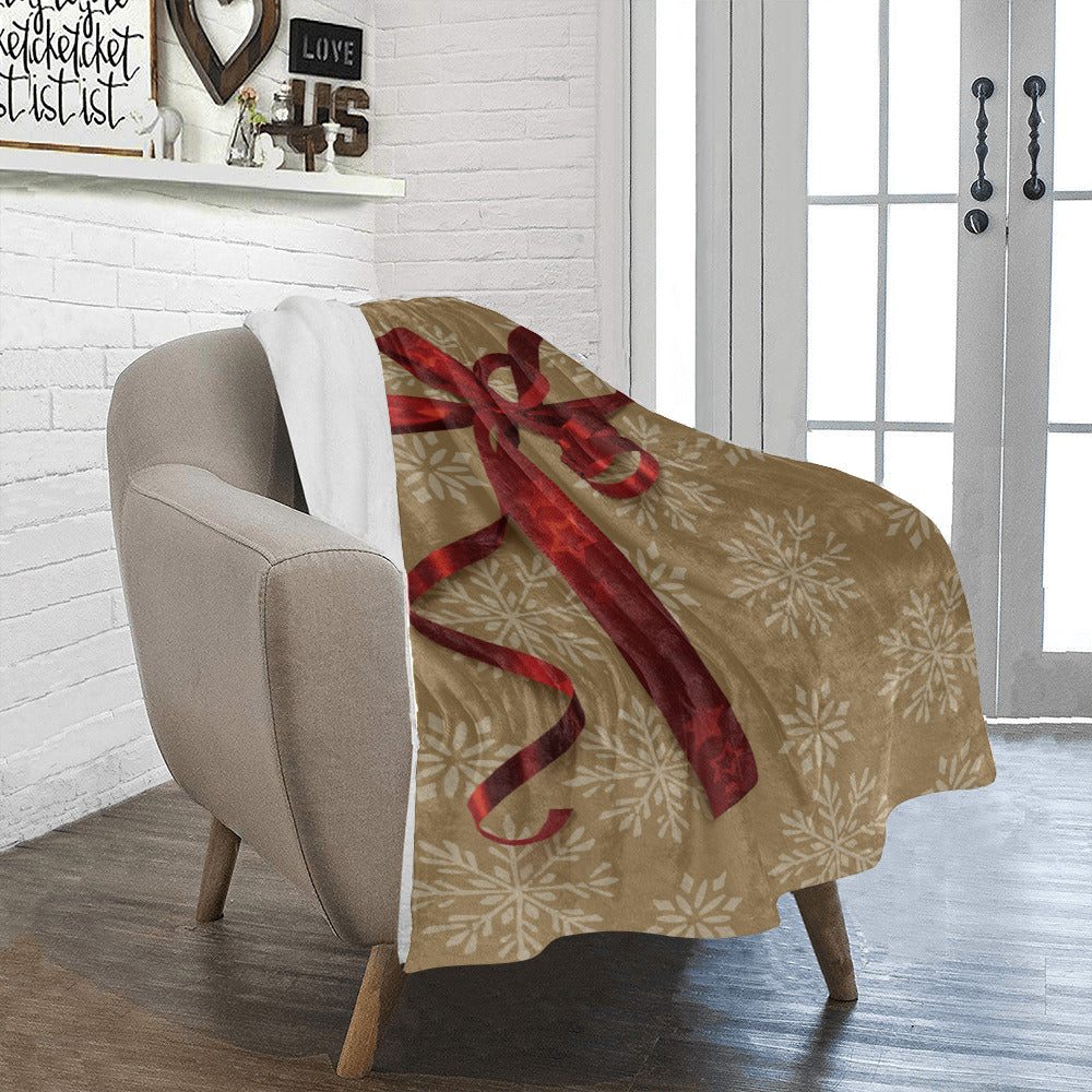 Gift Wrap Christmas Throw Blanket