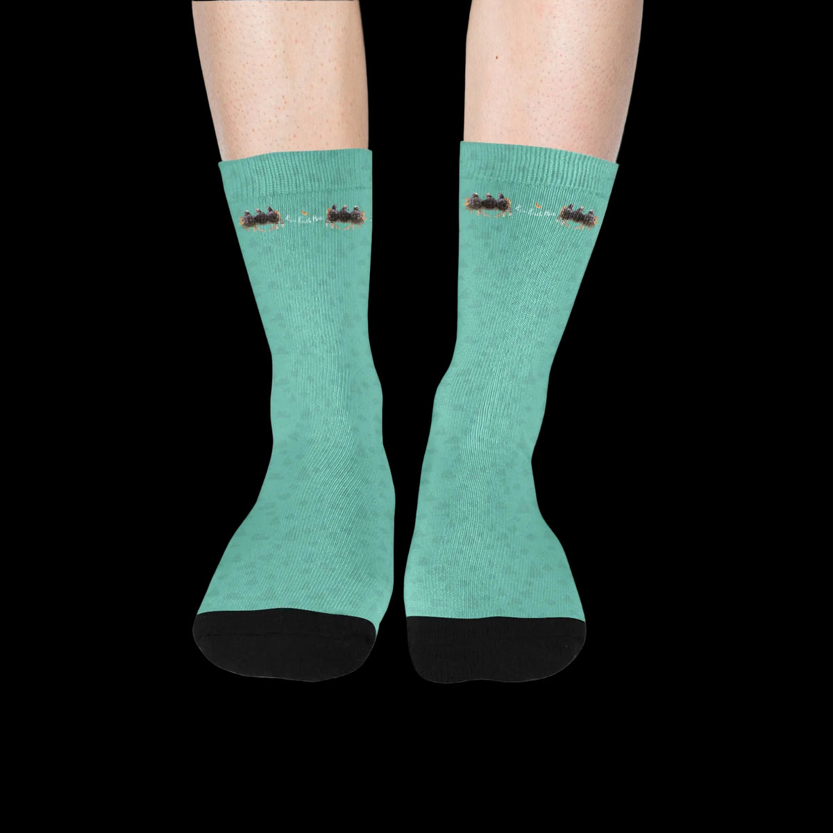 3 French Hens Christmas Socks