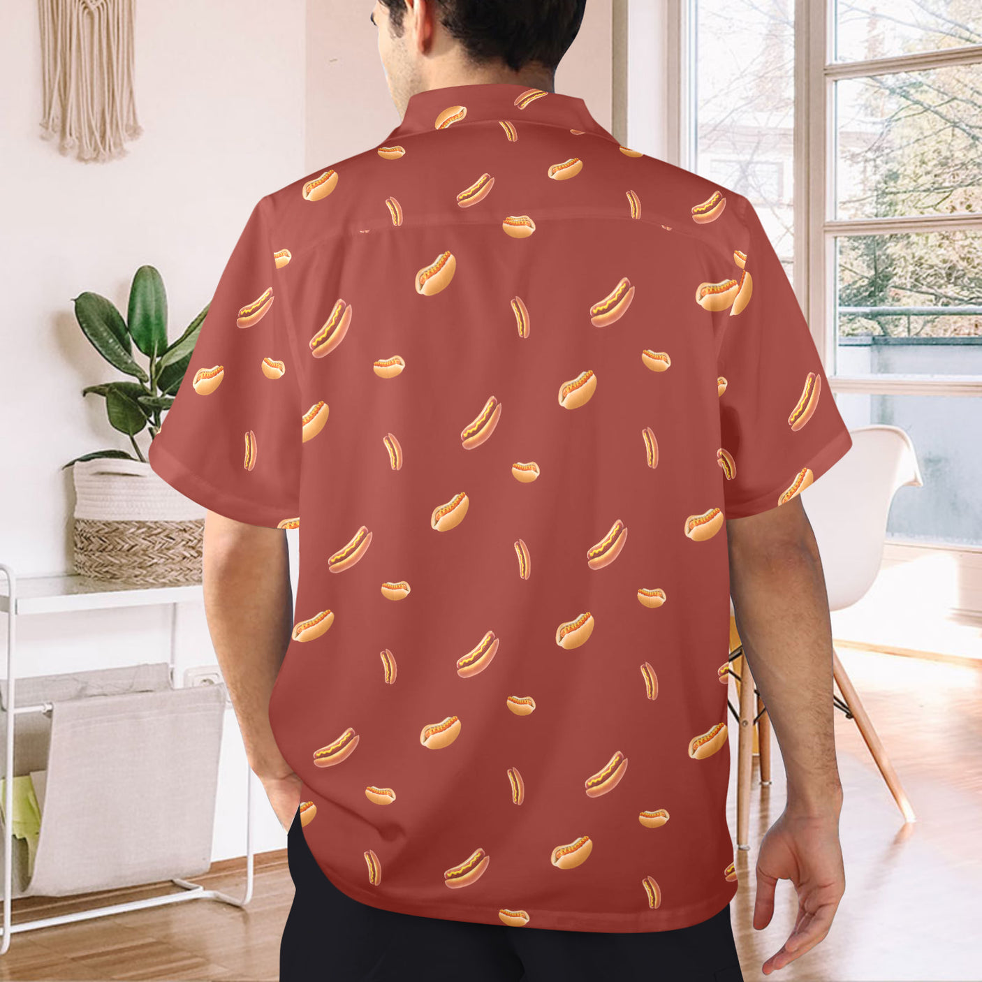 Hot Dog Hawaiian Shirt | Button Up Down Shirt