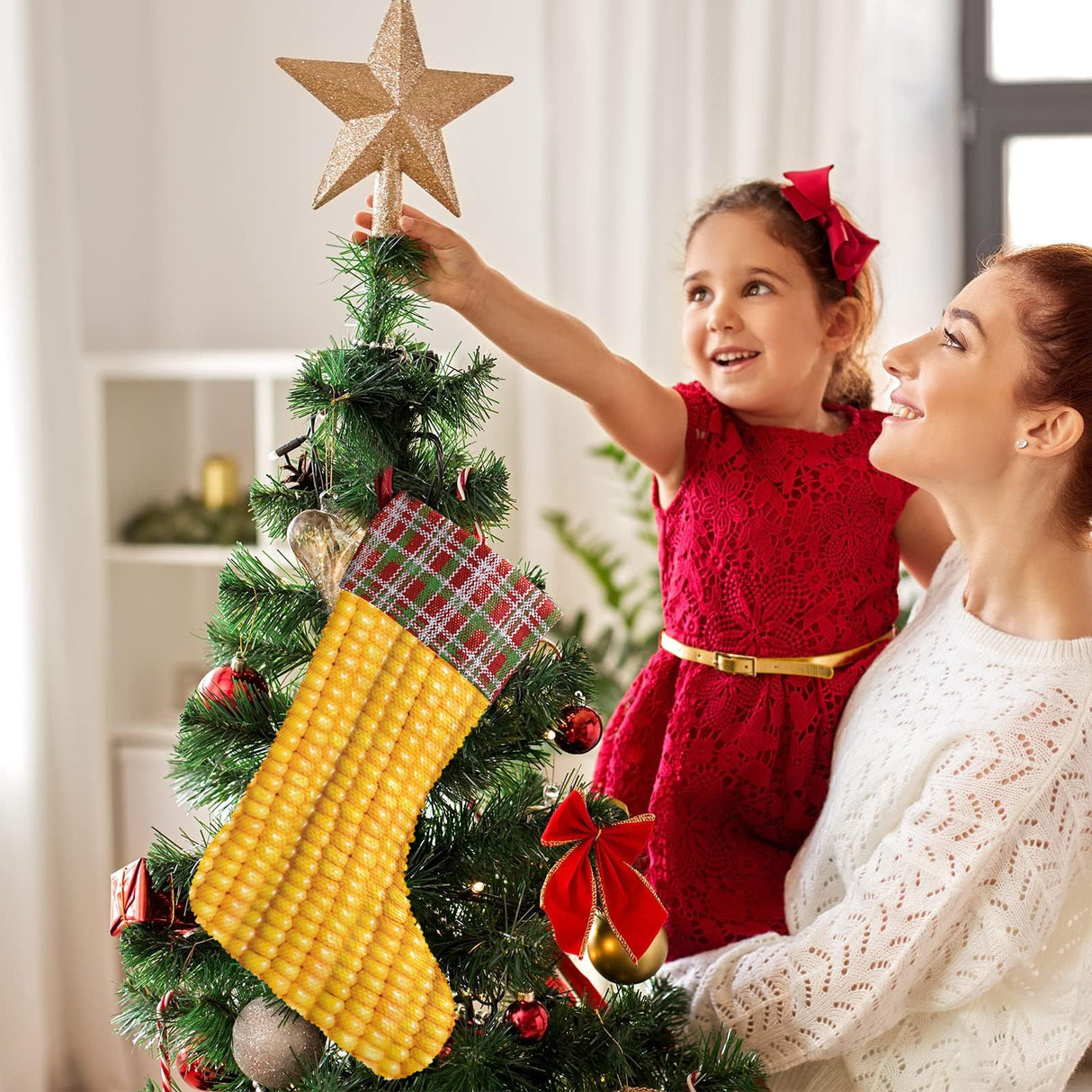 Corn Cob Christmas Stocking