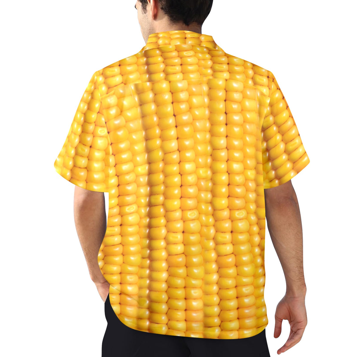 Corn Cob Hawaiian Shirt - Funny Food Button-Up