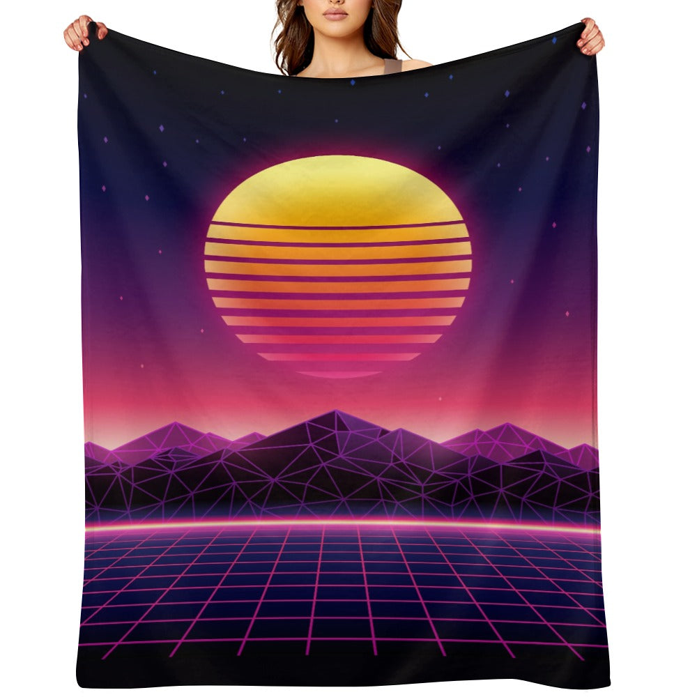 Synthwave Throw Blanket