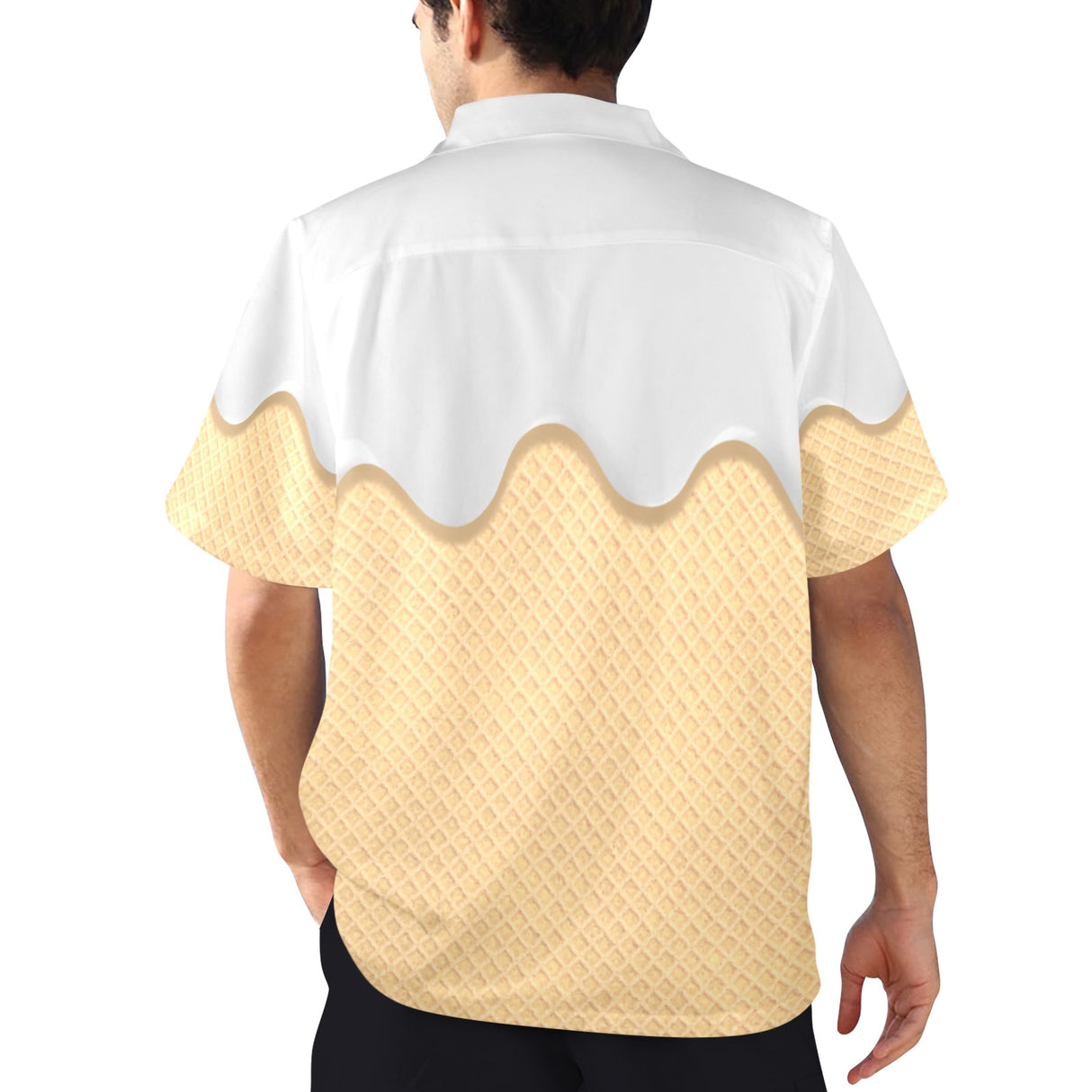 Ice Cream Hawaiian Shirt - Funny Summer Food Button-Up