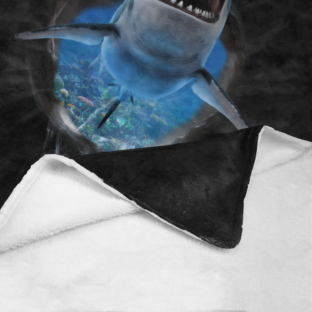 3D Shark Throw Blanket