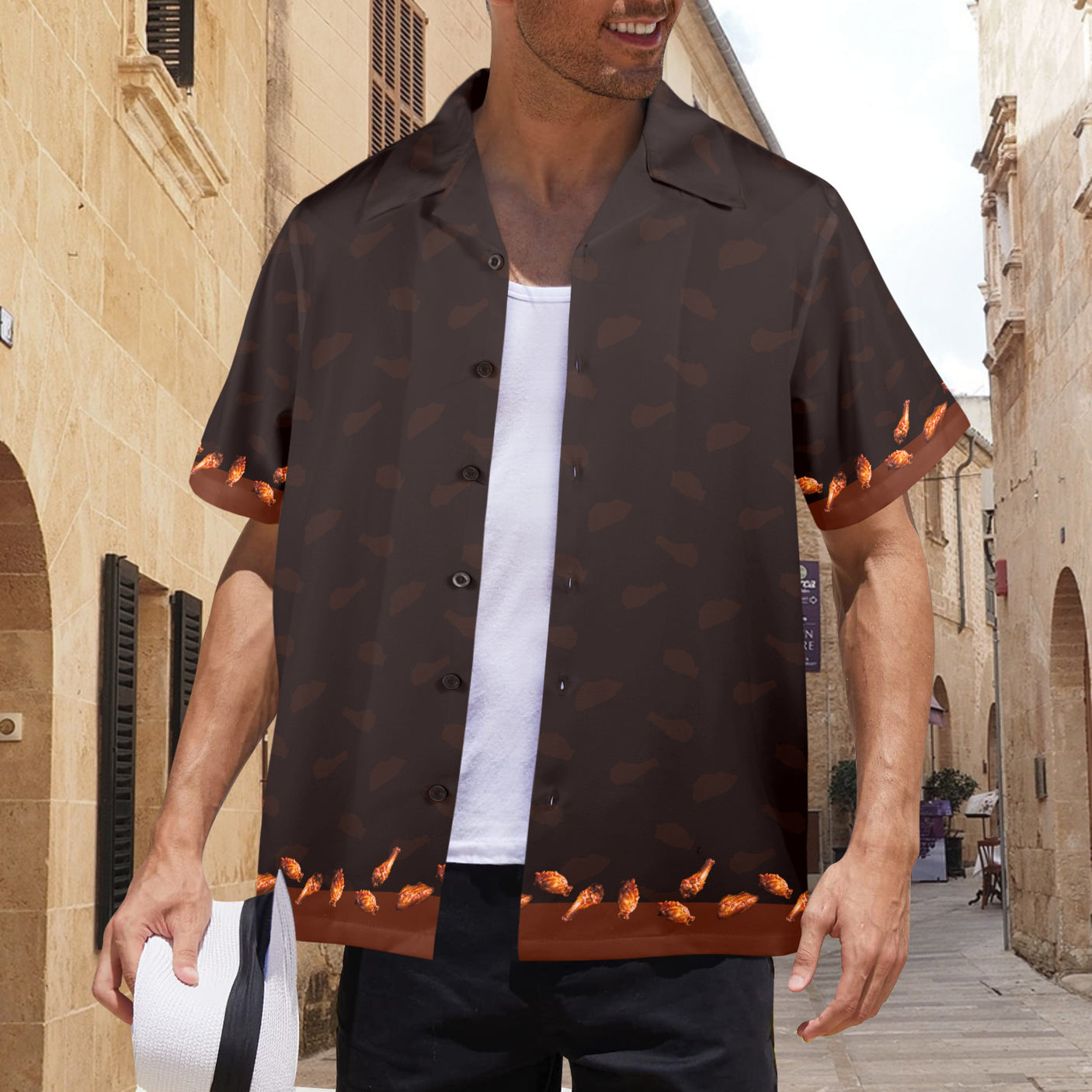 Chicken Wing Hawaiian Shirt | Button Up Down Shirt