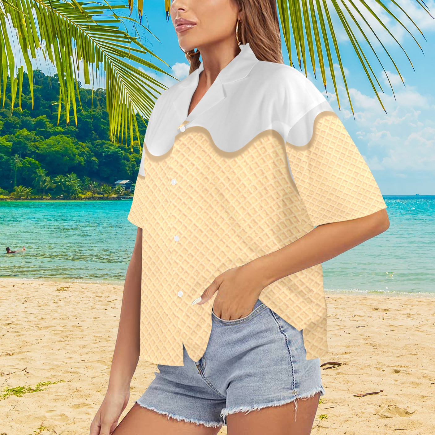 Ice Cream Women's Hawaiian Shirt