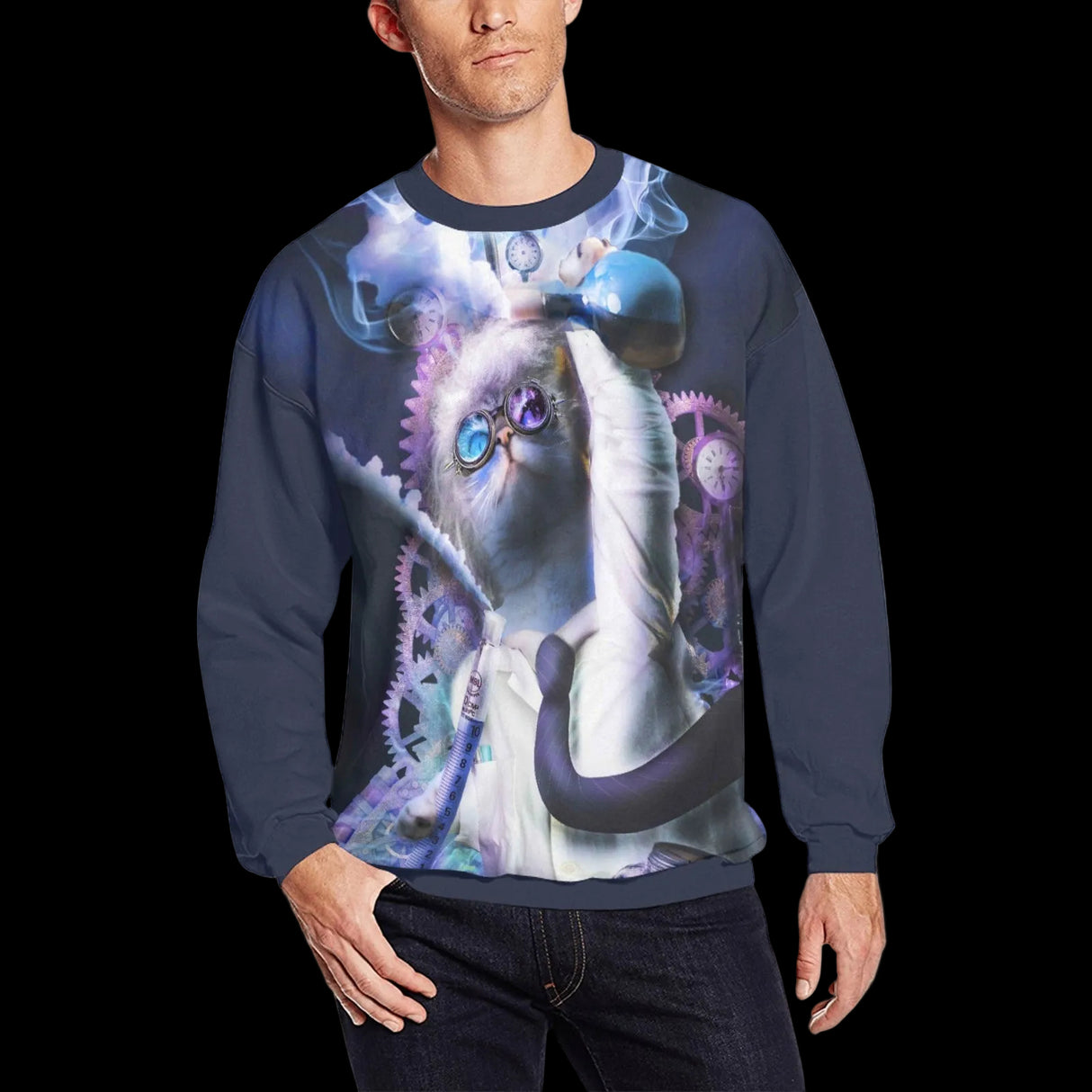 Mad Scientist Cat Sweater