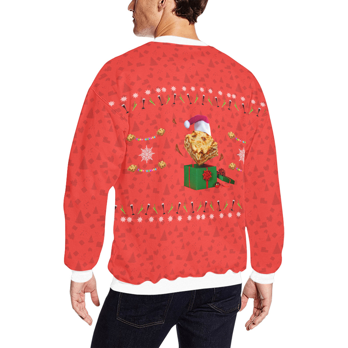 Lasagna Ugly Christmas Sweater