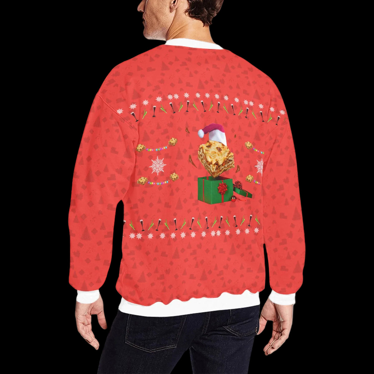 Lasagna Ugly Christmas Sweater