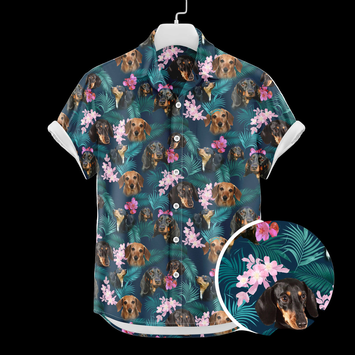 Dachshund Hawaiian Shirt - Dog Lover Button-Up