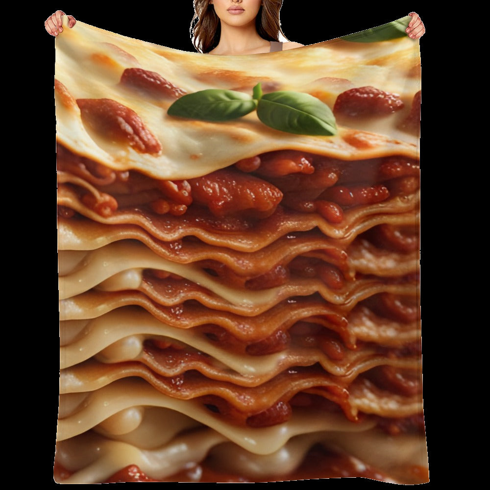 Lasagna Throw Blanket - Funny Food Gift Blanket