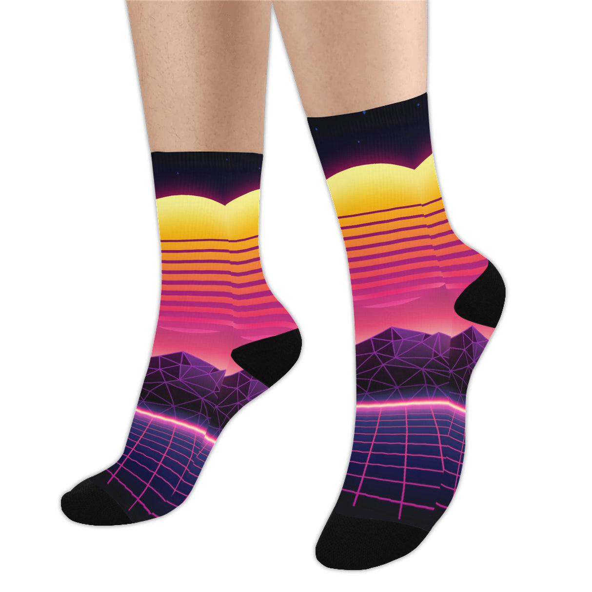 Synthwave Socks