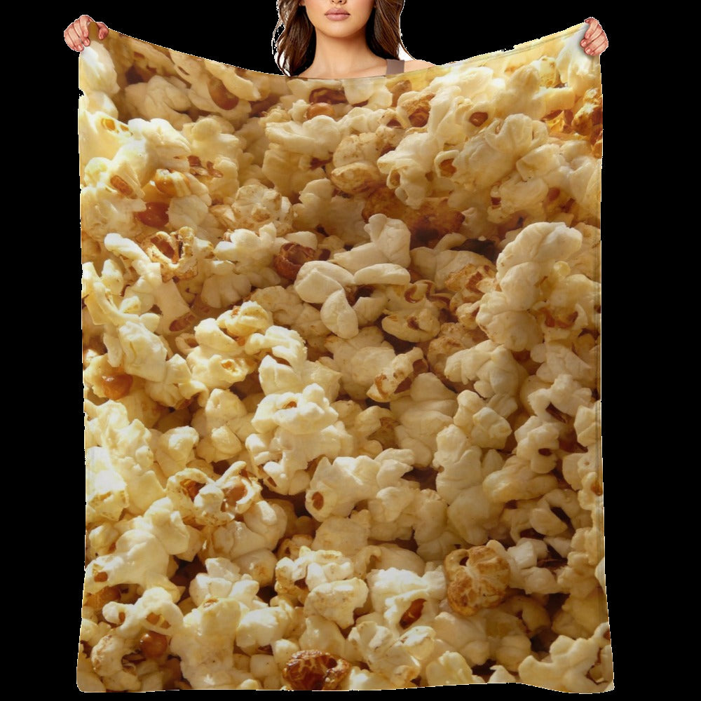 Popcorn Throw Blanket - Movie Night Food Gift