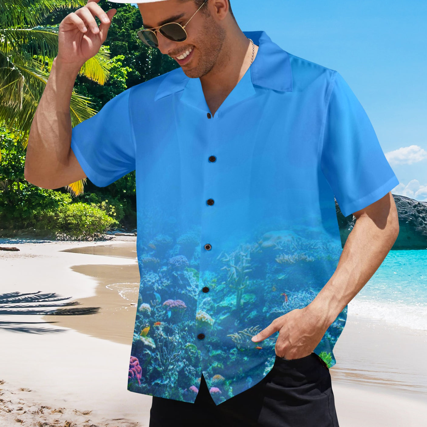 Ocean Coral Hawaiian Shirt