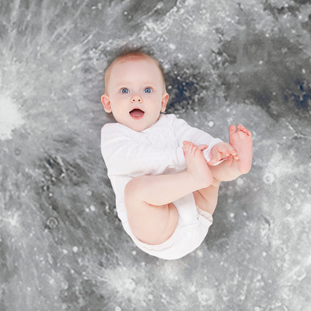 Moon Surface Throw Blanket