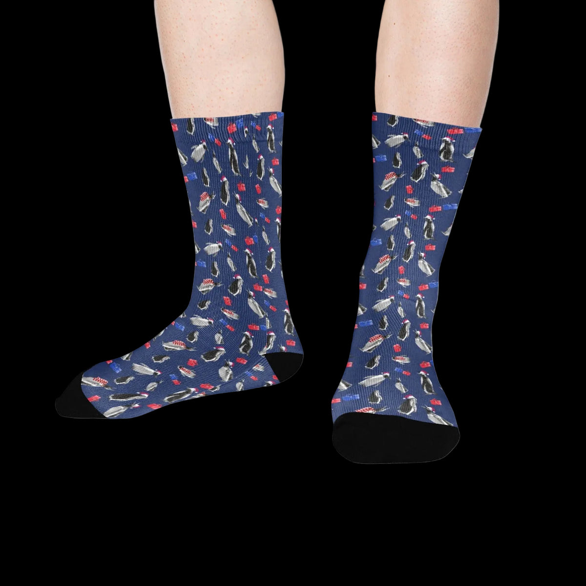 Christmas Penguin Socks