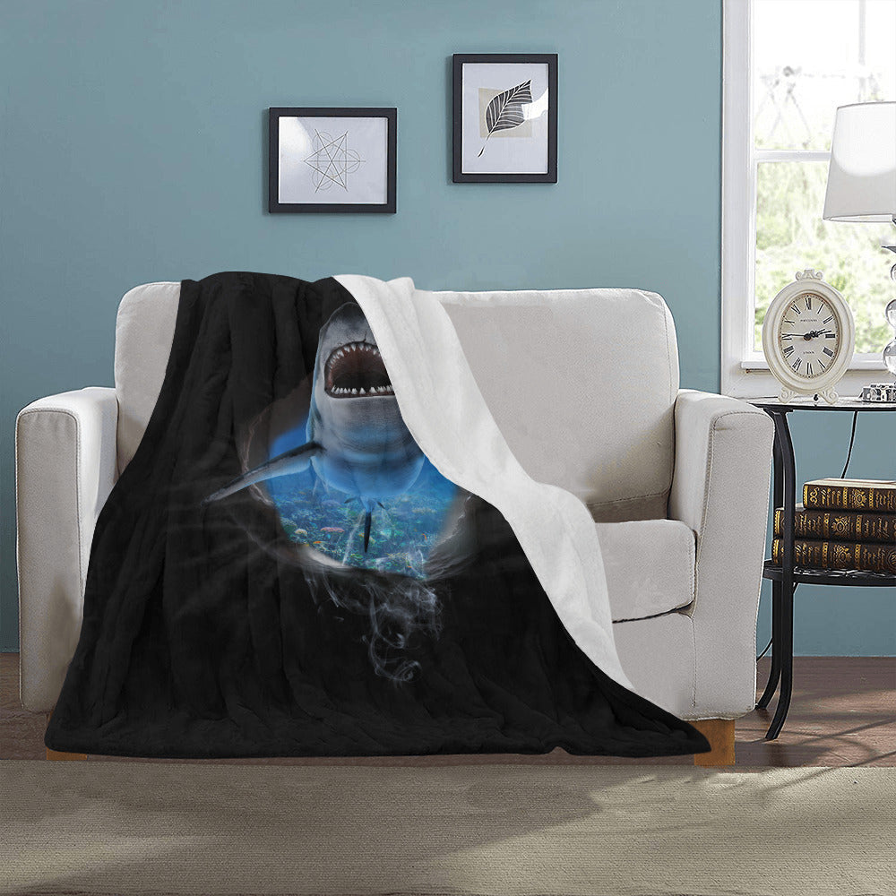 3D Shark Throw Blanket