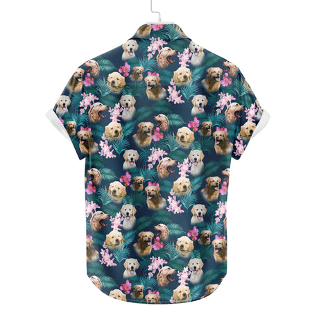 Golden Retriever Hawaiian Shirt | Dog  Button Up Down Shirt