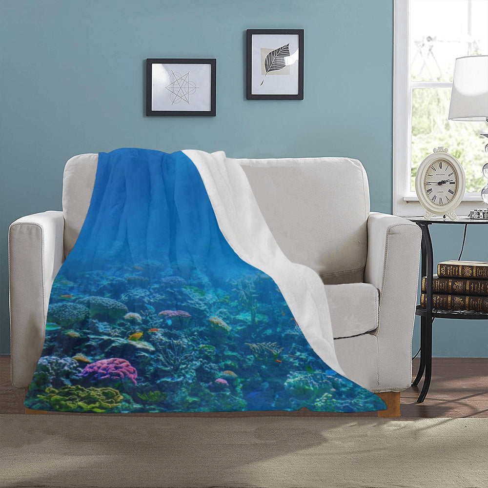 Coral Reef Throw Blanket