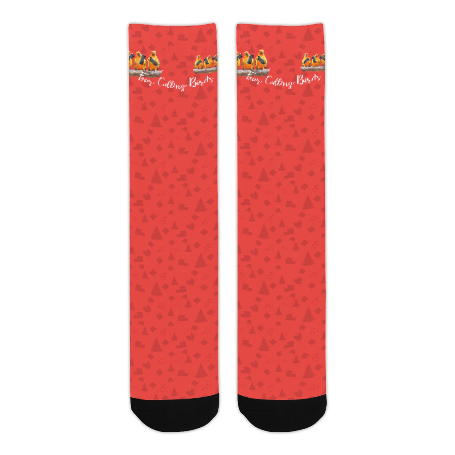 4 Calling Birds Christmas Socks