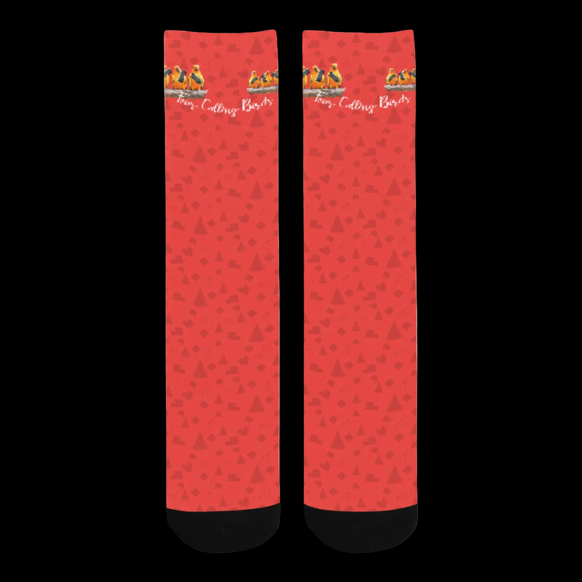 4 Calling Birds Christmas Socks
