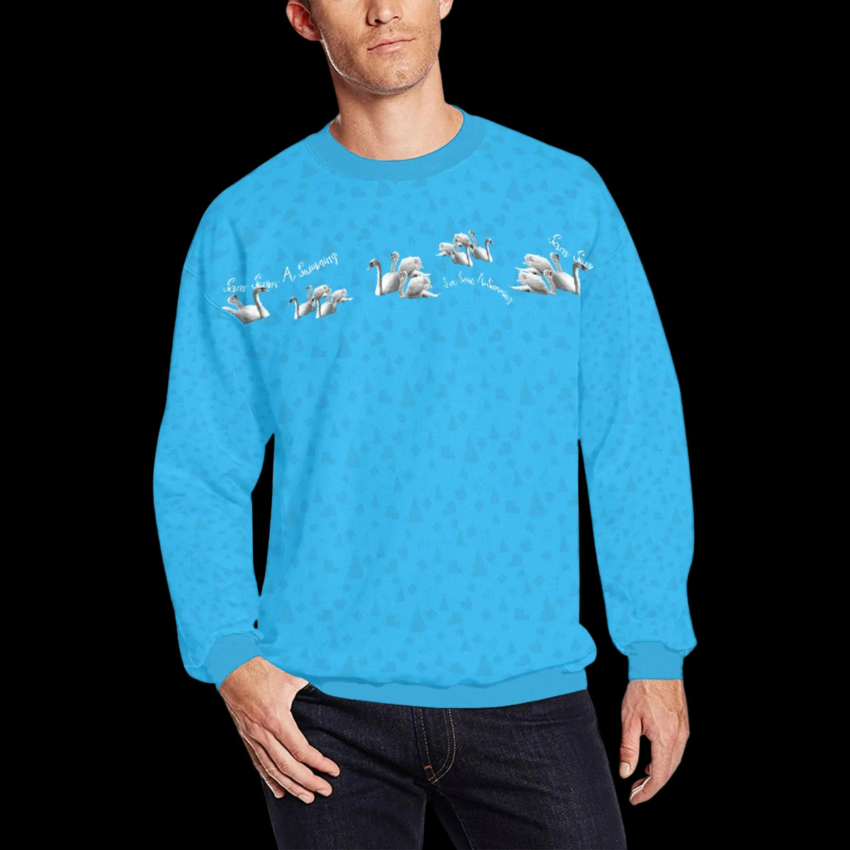 Swans Swimming 12 Days of Christmas Sweater