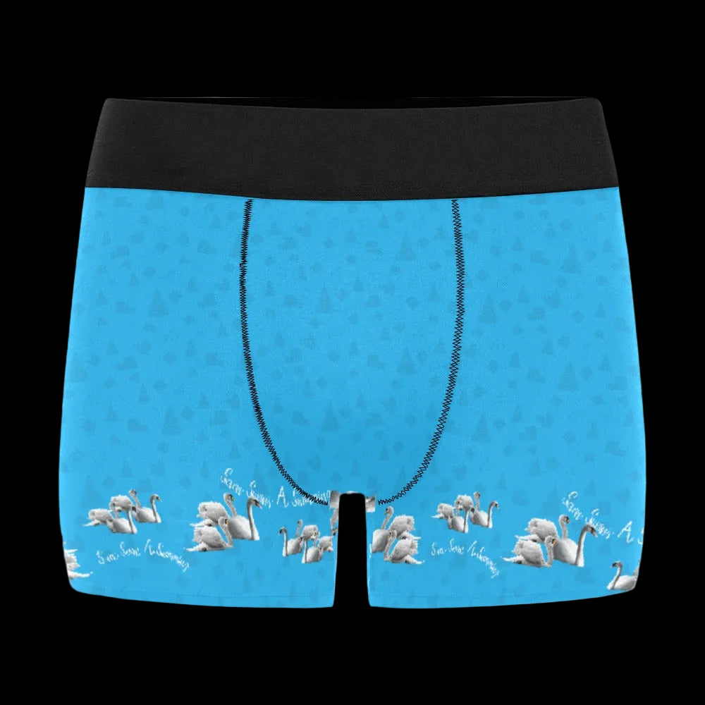 Swans Swimming Christmas Boxer Brief Boxers