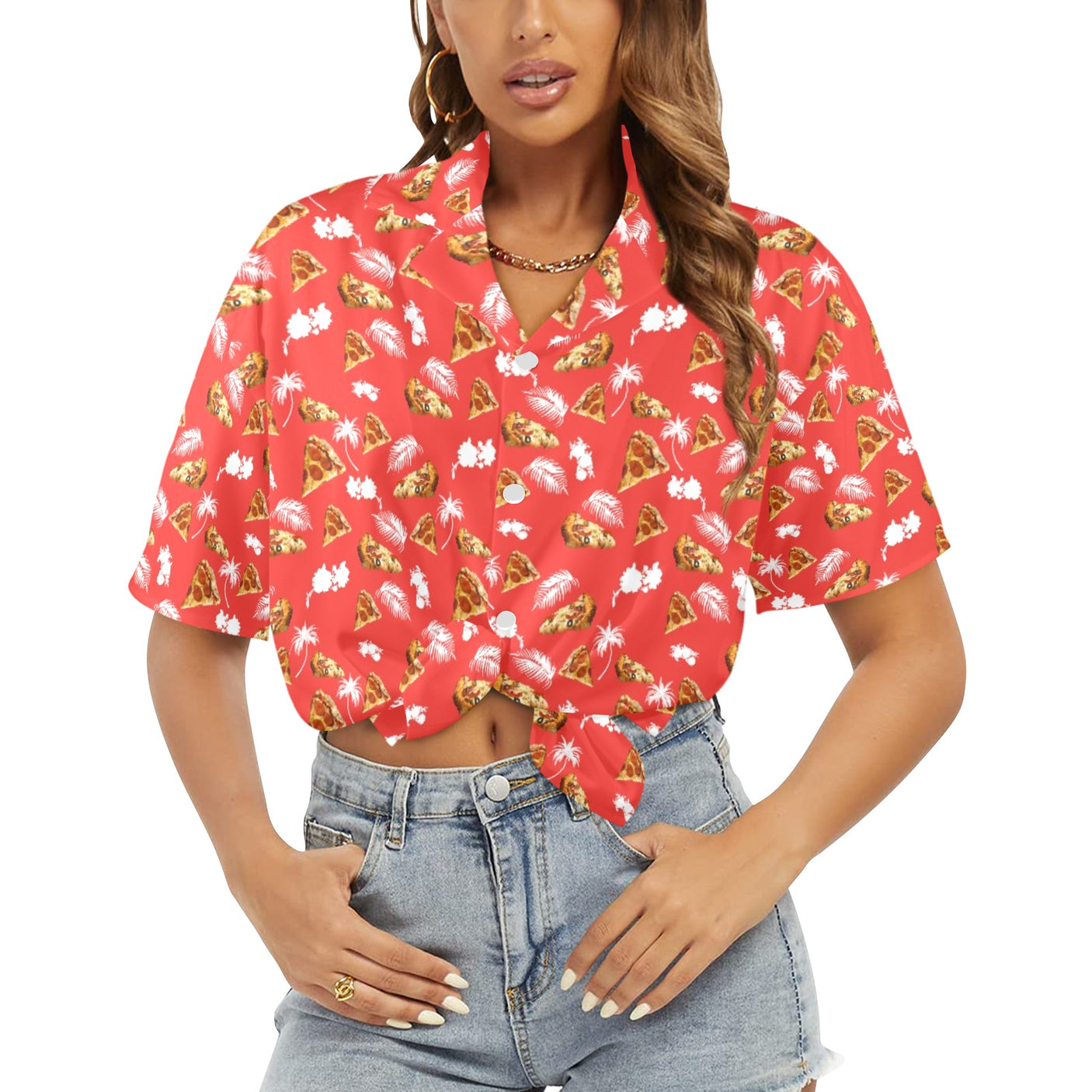 Pizza Women's Hawaiian Shirt