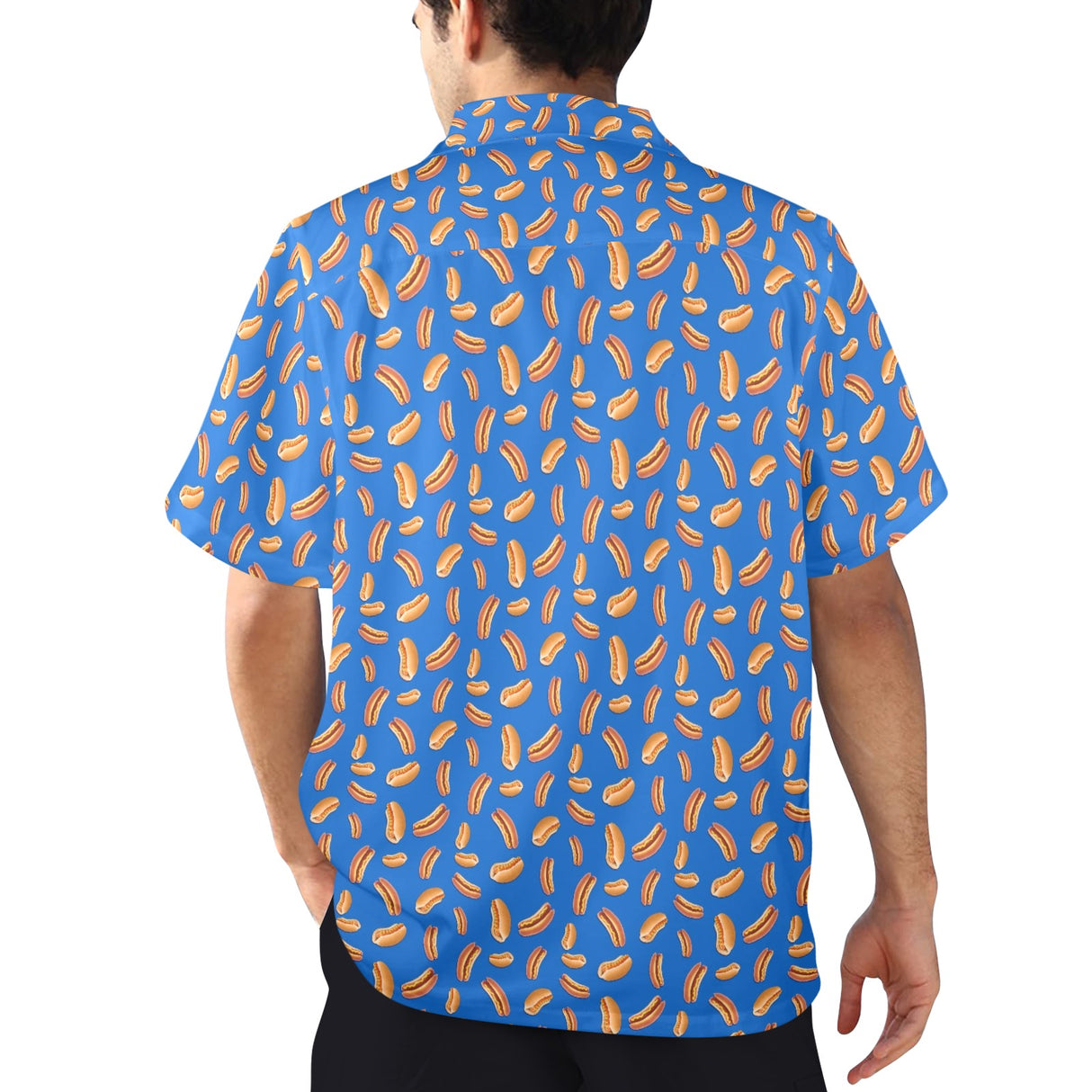 Hot Dog Hawaiian Shirt - BBQ Food Button-Up