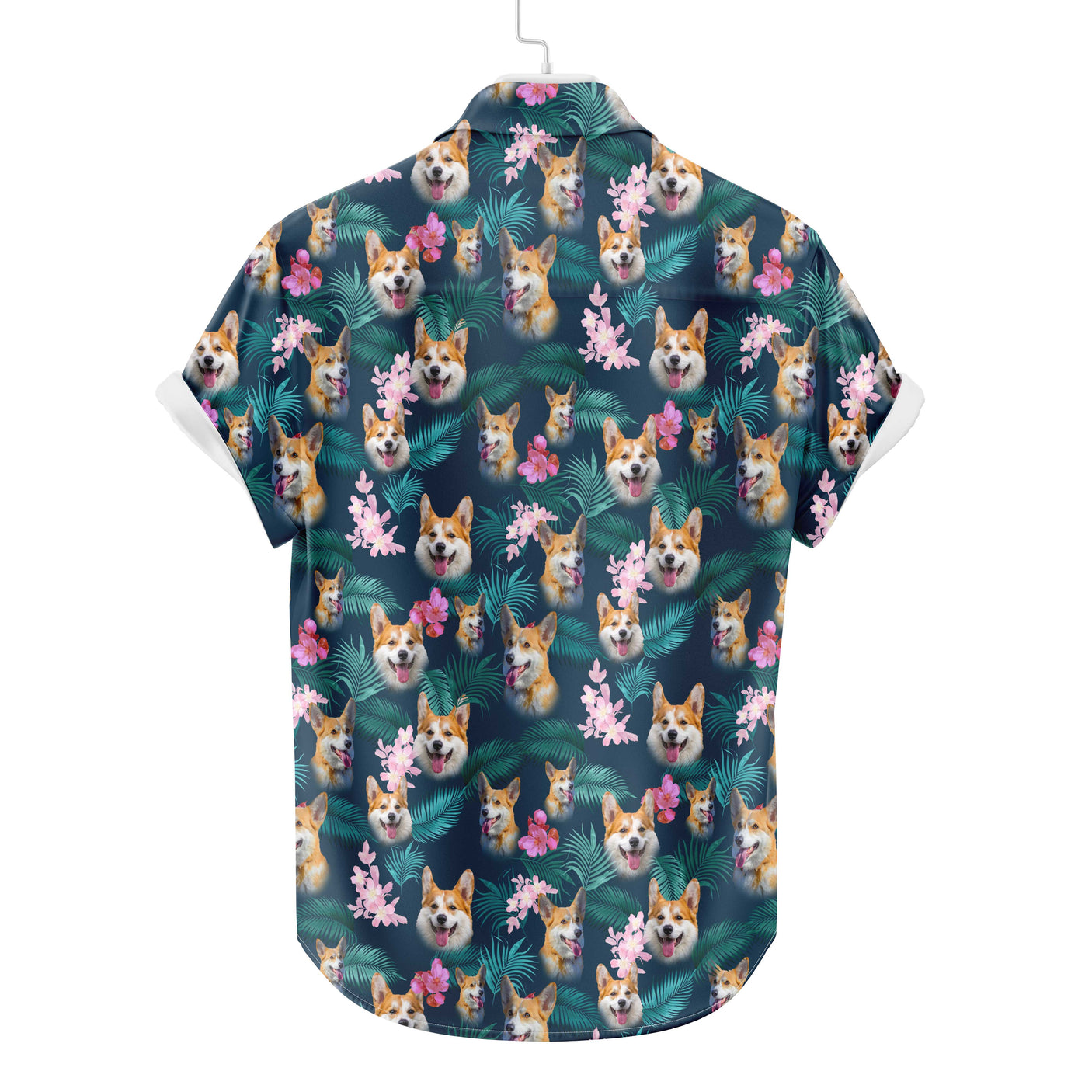 Corgi Hawaiian Shirt | Dog  Button Up Down Shirt
