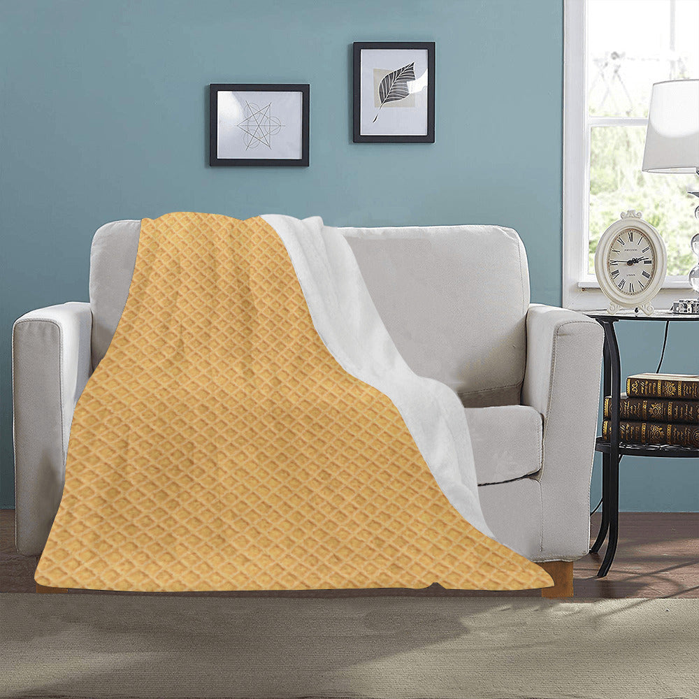 Waffle Cone Throw Blanket