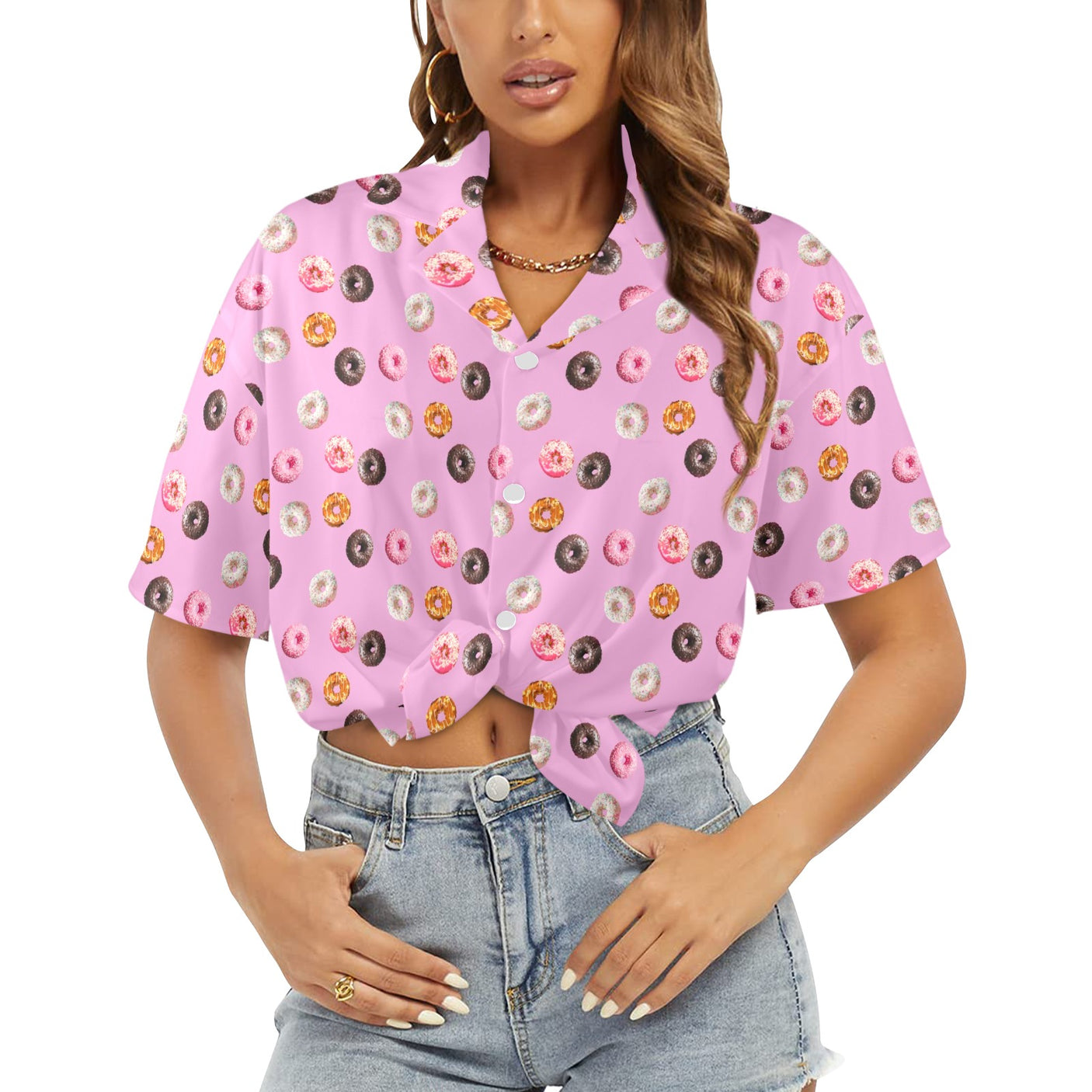 Donut Women's Hawaiian Shirt