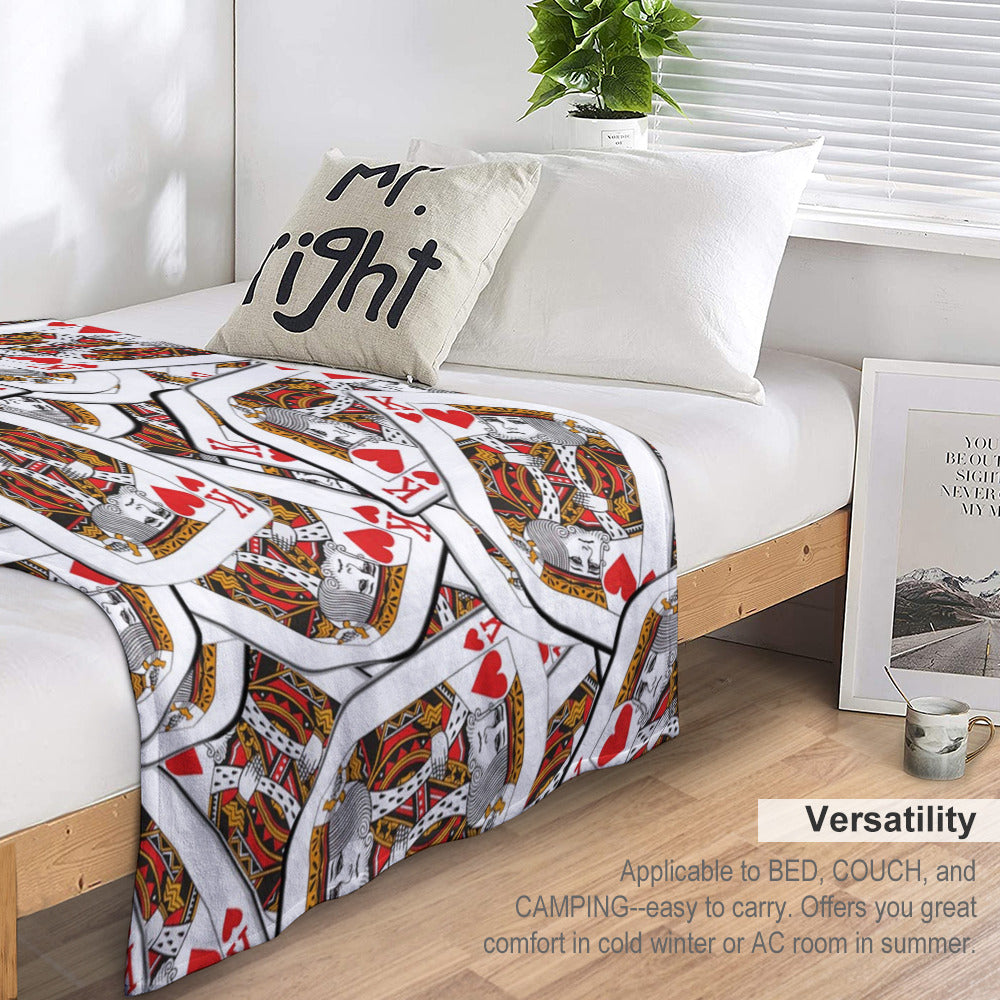 Playing Cards Throw Blanket