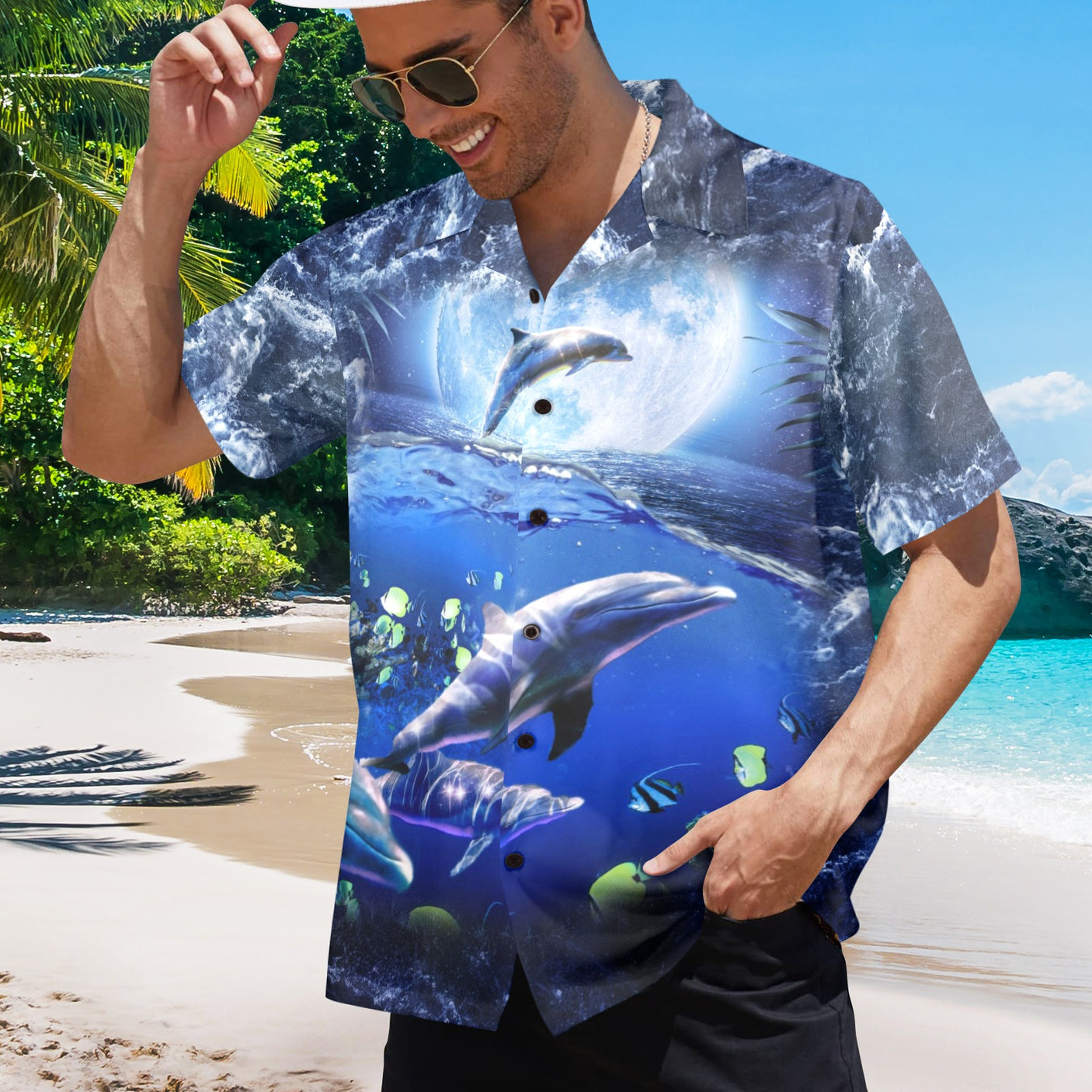 Dolphin Hawaiian Shirt
