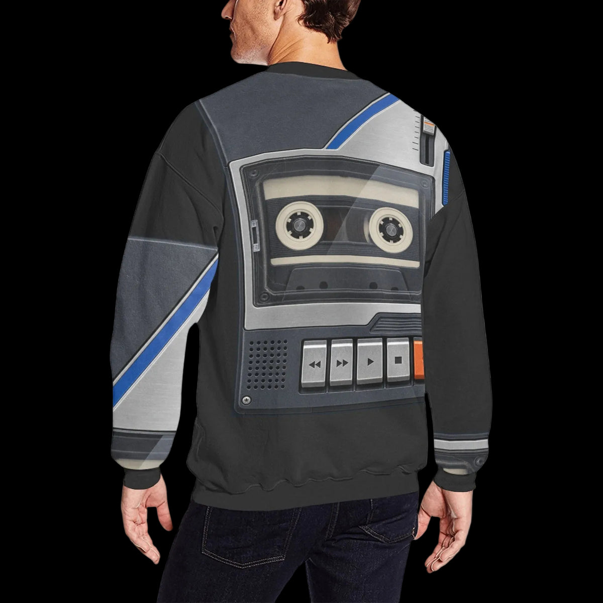 Retro Cassette Tape Player Costume Sweater