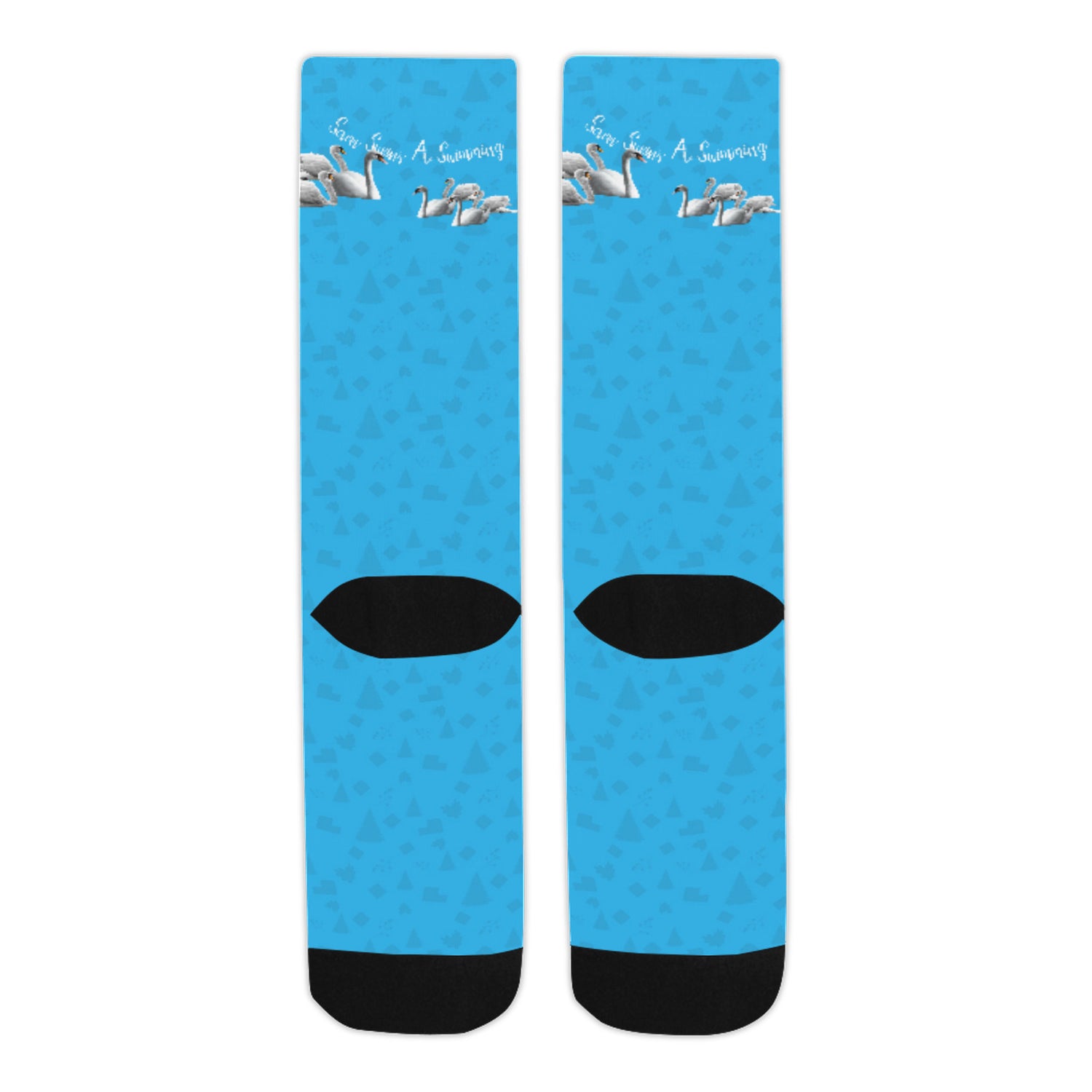 7 Swans Swimming Christmas Socks