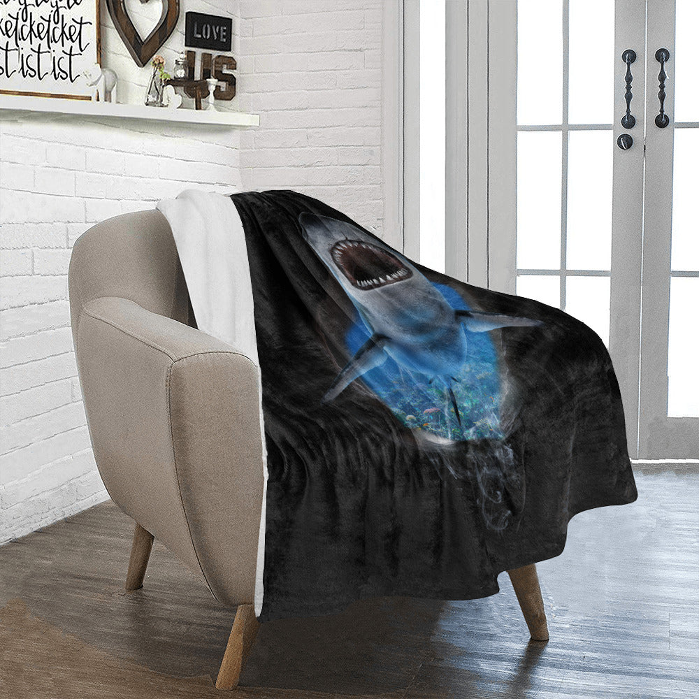 3D Shark Throw Blanket