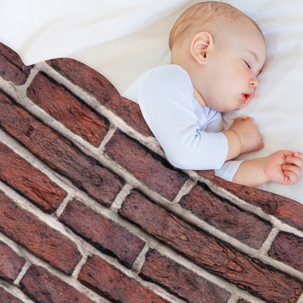 Brick Wall Throw Blanket