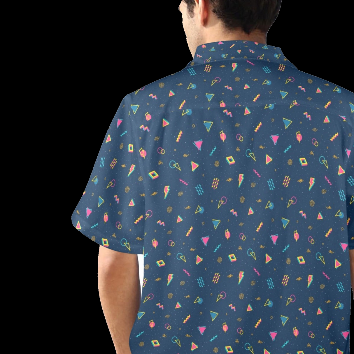 Arcade Carpet Pattern Hawaiian Shirt - Retro Gamer Button-Up