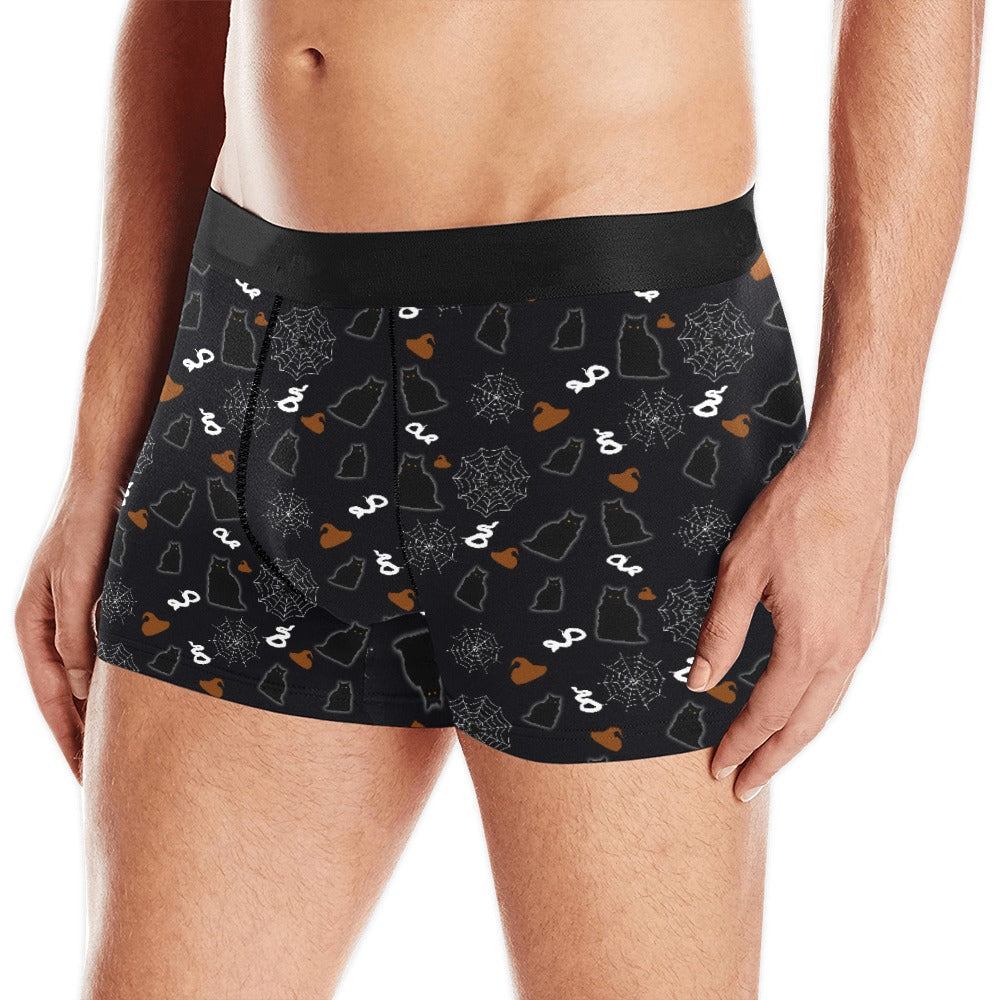 Black Cat Halloween Boxer Brief Boxers
