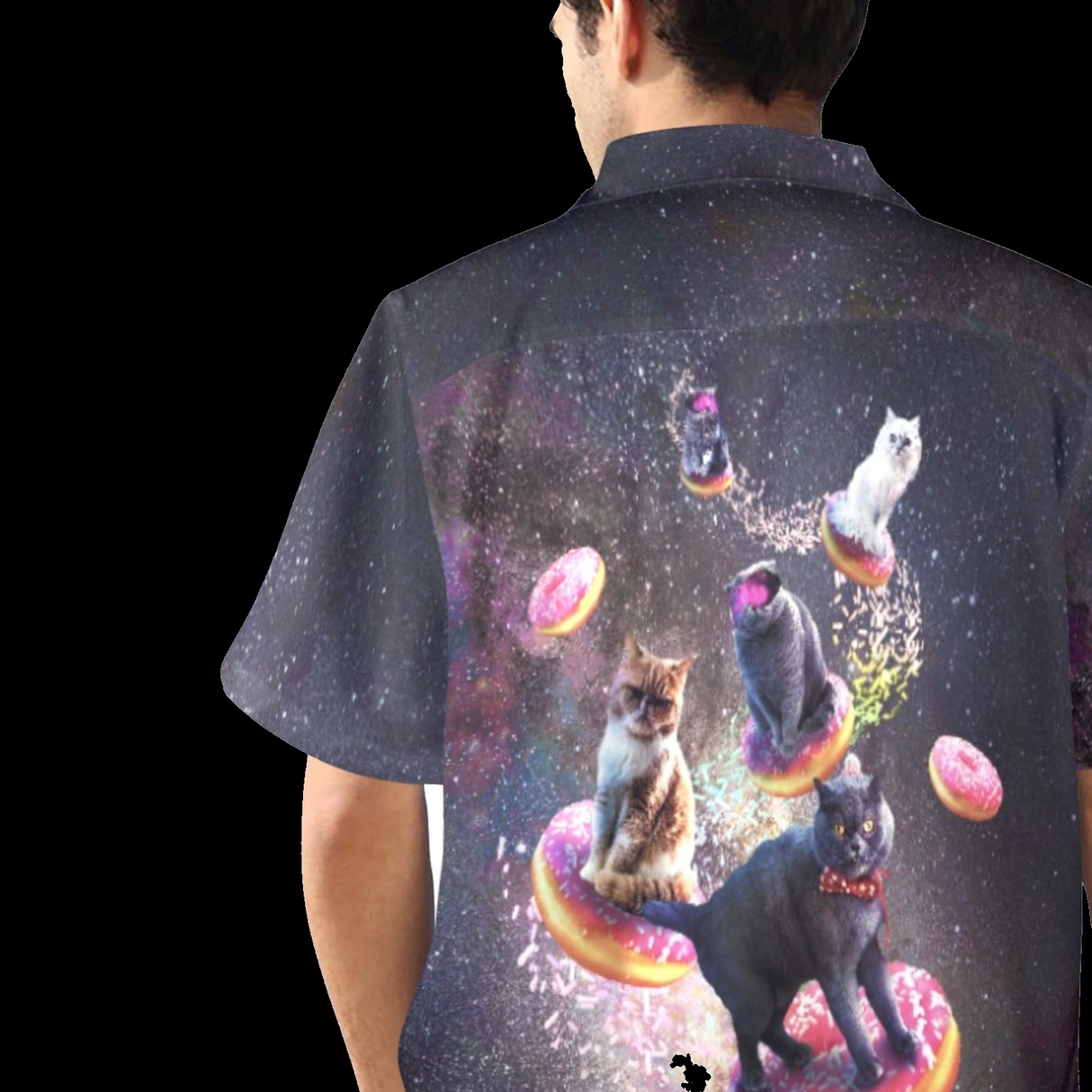 Space Cat Donut Hawaiian Shirt