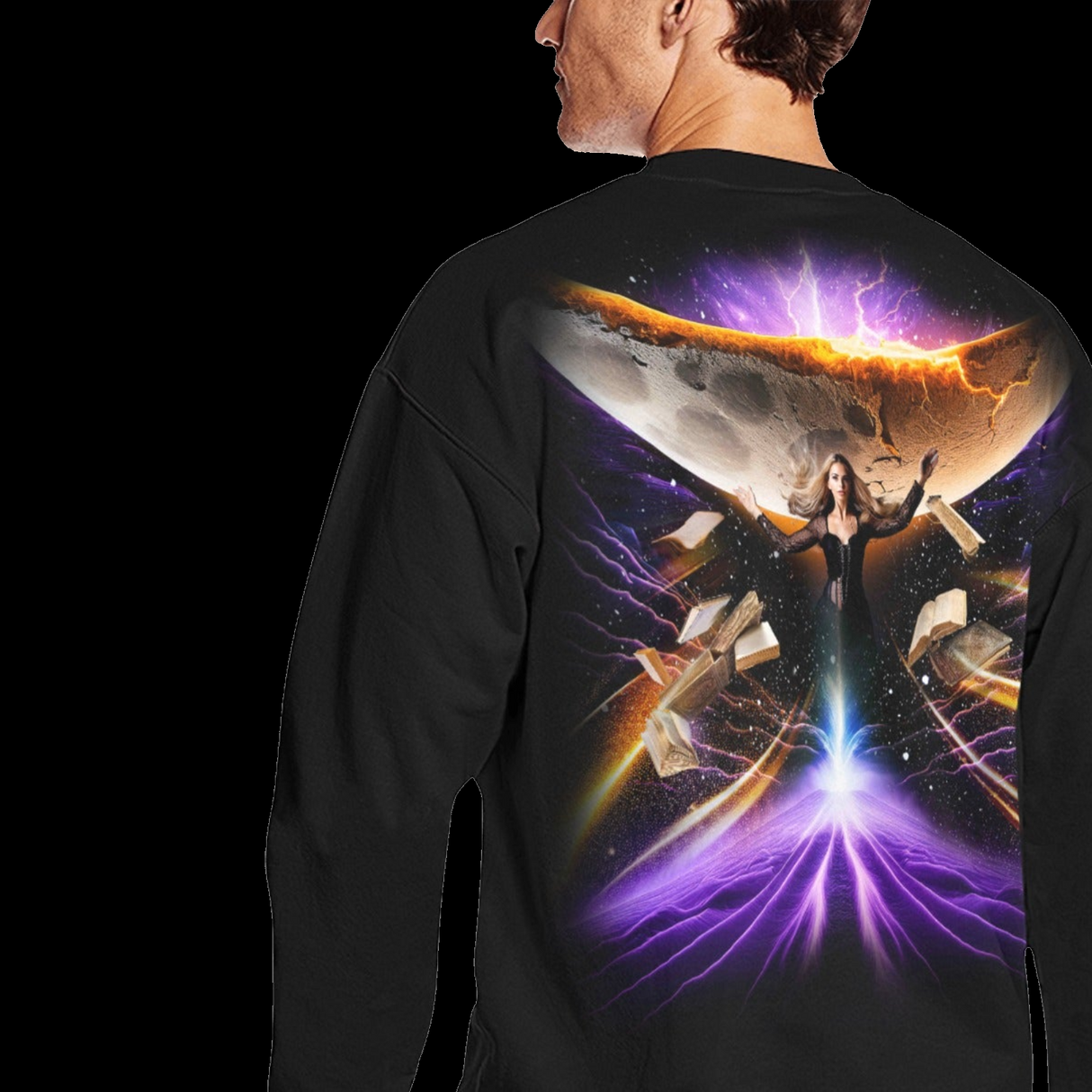 Witch Sorceress and Cresent Moon Sweater