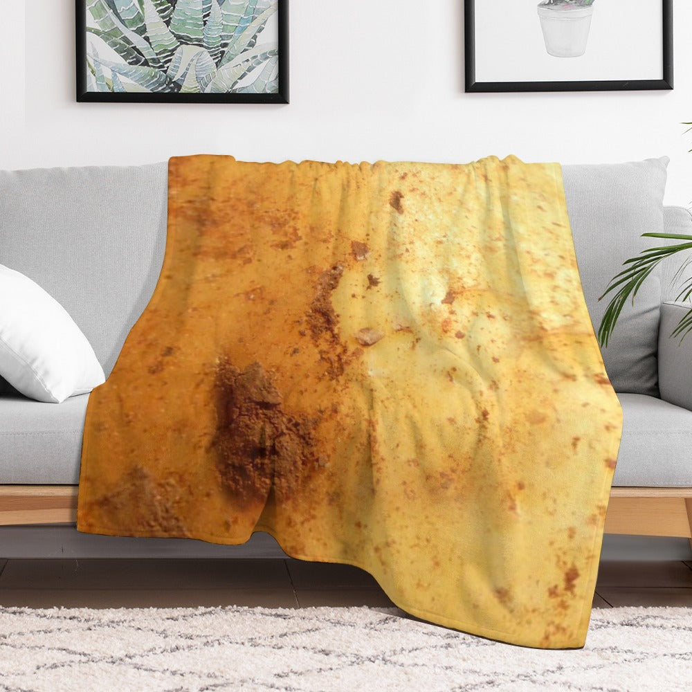 Potato Throw Blanket folded view