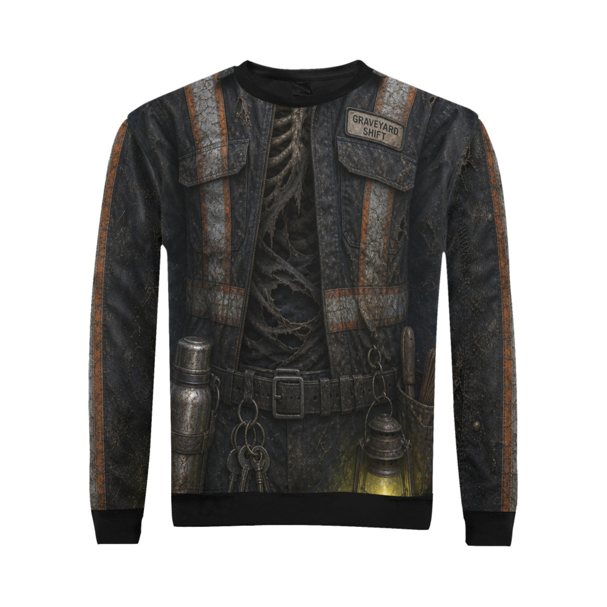 Graveyard Shift Cemetery Worker Halloween Sweatshirt