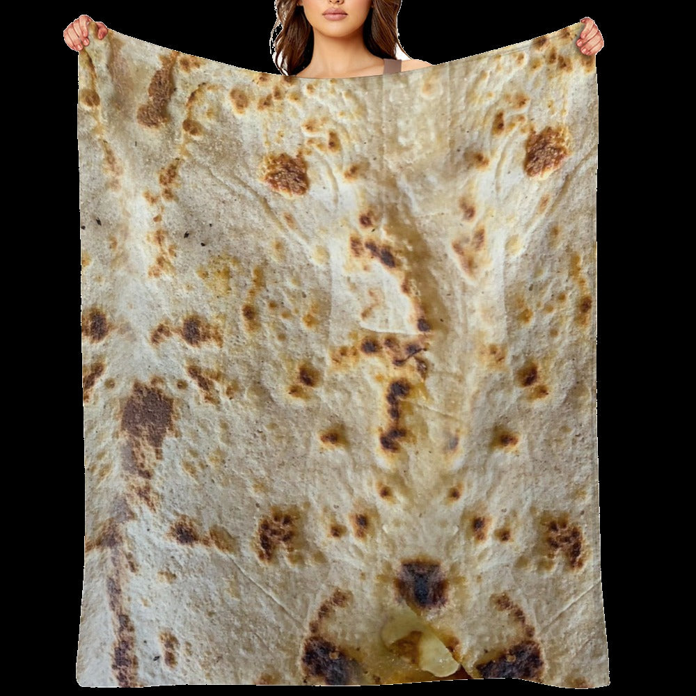 Tortilla Throw Blanket - Funny Burrito Food Gift