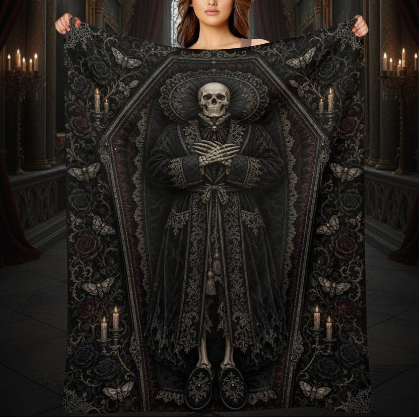 Undercover Undead – Gothic Horror Throw Blanket