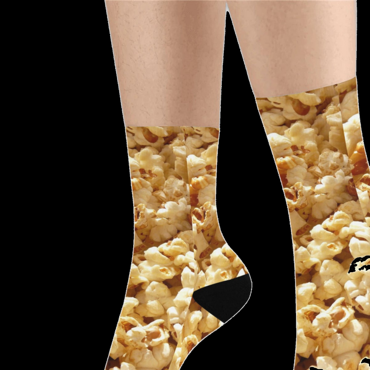 Popcorn Socks - Funny Movie Night Crew Socks